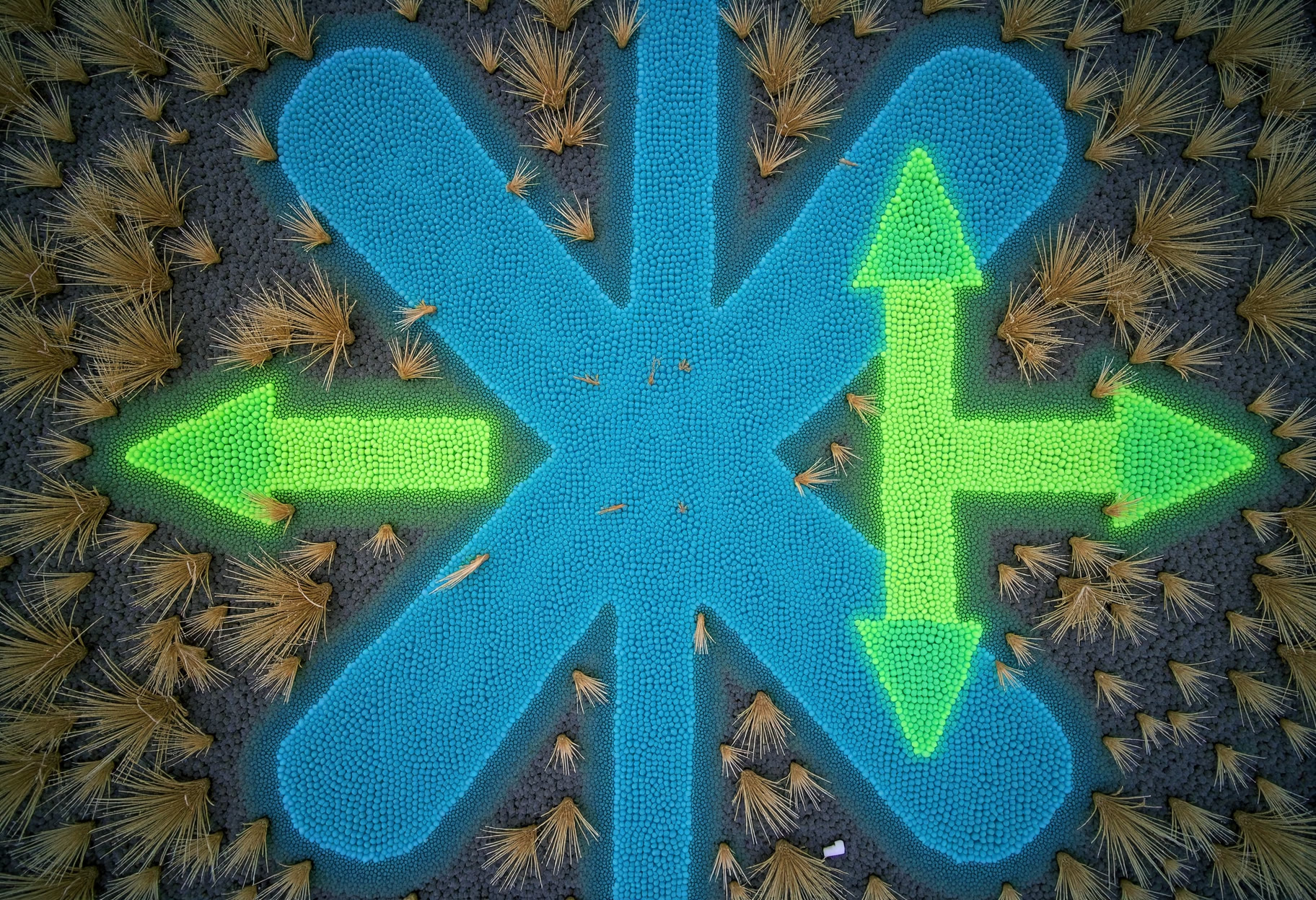 Locate paint over the run